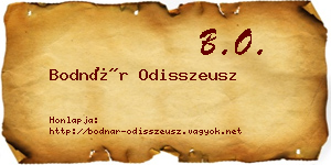 Bodnár Odisszeusz névjegykártya